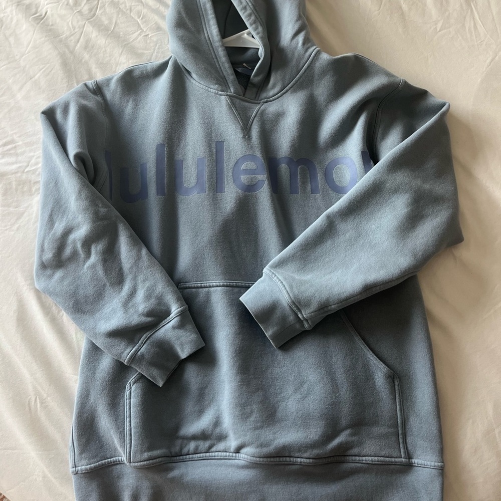 Stone blue lulu hoodie, oversized